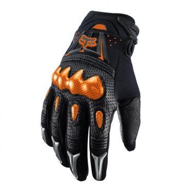 Велоперчатки Fox Bomber Glove, черно-оранжевые, 2018, 03009-016-L