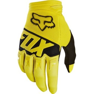 Фото Велоперчатки Fox Dirtpaw Race Glove, желтые, 2018, 19503-005-L