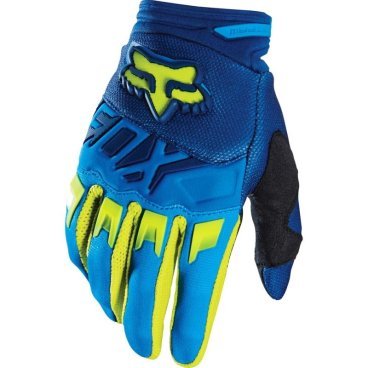 Велоперчатки Fox Dirtpaw Race Glove, сине-желтые, 2016, 14999-026-M