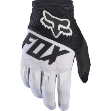 Велоперчатки Fox Dirtpaw Race Glove, черно-белые, 2017, 17291-018-L