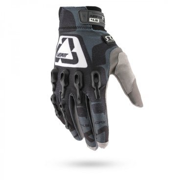 Велоперчатки Leatt GPX 4.5 Lite Glove, черно-серо-белые, 2016, 6016000583