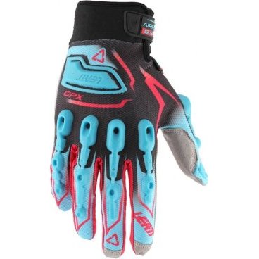 Велоперчатки Leatt GPX 5.5 Lite Glove, сине-красно-черные, 2016, 6016000663