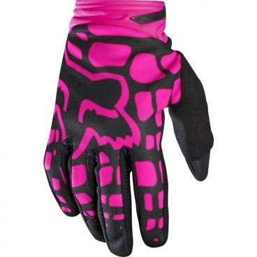 Велоперчатки женские Fox Dirtpaw Womens Glove, черно-розовые, 2017, 17299-285-L