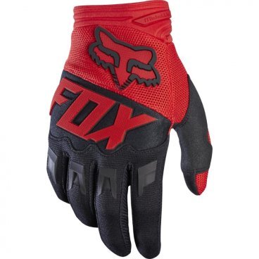 Велоперчатки подростковые Fox Dirtpaw Youth Glove, красные, 2017
