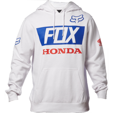 Толстовка Fox Honda Basic Pullover, белый 2018