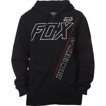 Толстовка Fox Honda Zip Fleece, черный 2018