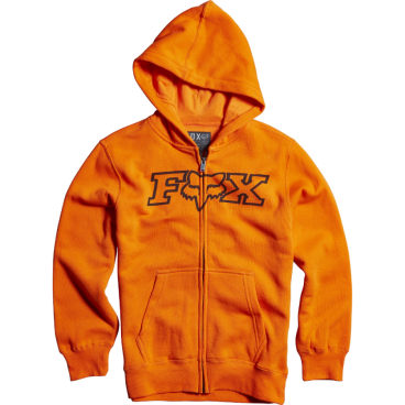 Толстовка подростковая Fox Youth Legacy Zip Fleece, оранжевый 2016