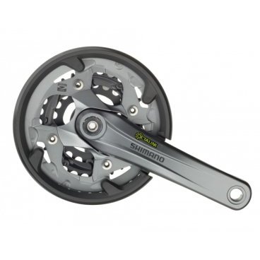 Система шатунов велосипедная Shimano Alivio FC-M4000, стандарт Octalink, для привода 9 скоростей, 175 мм, EFCM4000E002C