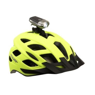 Велосипедная фара AUTHOR CREE A-Solaris Li-Po, крепеж на шлем/на руль, АКБ 1200 MAh,черная, 8-120023