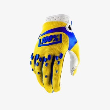 Велоперчатки 100% Airmatic Glove, желтый, 2018, 10004-004-12