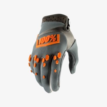 Велоперчатки 100% Airmatic Glove, серый, 2018, 10004-007-12