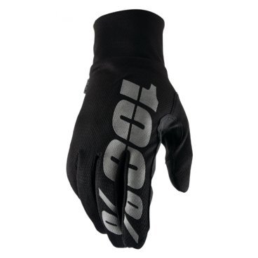 Велоперчатки 100% Hydromatic Waterproof Glove, черный, 2018, 10011-001-12