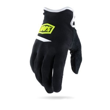 Велоперчатки 100% Ridecamp Glove, черный, 2018, 10008-141-12