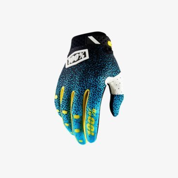 Велоперчатки 100% Ridefit Glove, сине-черный, 2018, 10001-107-12