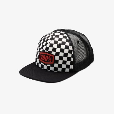 Бейсболка подростковая 100% Checkers Trucker Youth Hat, черный 2018, 20048-001-00