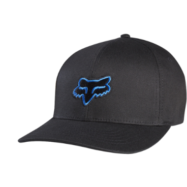Бейсболка подростковая Fox Youth Legacy Flexfit Hat, черно-синий, 58231-013-OS