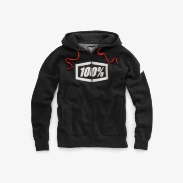 Толстовка 100% Syndicate Zip Hooded Sweatshirt, черно-белый 2018