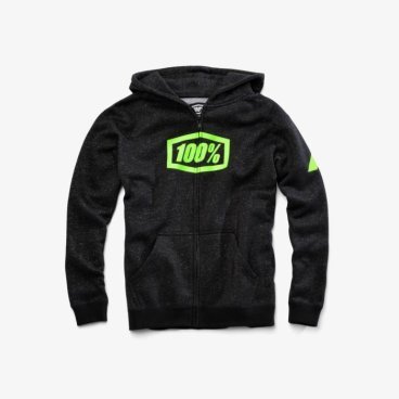 Толстовка подростковая 100% Syndicate Youth Zip Hooded Sweatshirt, черный 2018