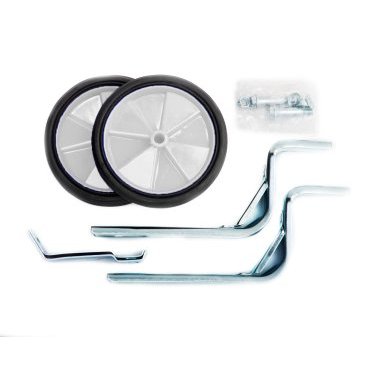 Приставные колеса Vinca Sport, стойки сталь 12-20, колесо пластик, белые, пара, HRC 19 white