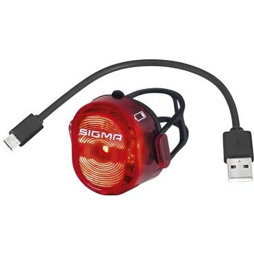 Комплект велофара+фонарь SIGMA SPORT LIGHTSTER USB / NUGGET II с кабелем USB, 18650