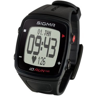 Часы спортивные SIGMA SPORT iD.RUN: скорость и расстояние (на основе GPS), черные