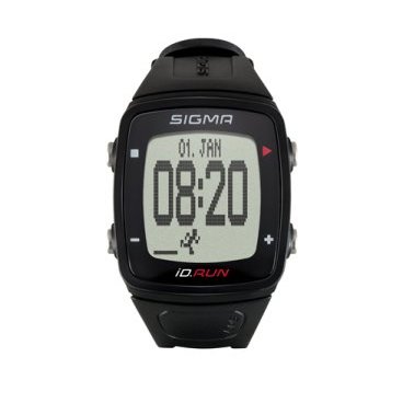 Часы спортивные SIGMA SPORT iD.RUN: скорость и расстояние (на основе GPS), черные, 24800