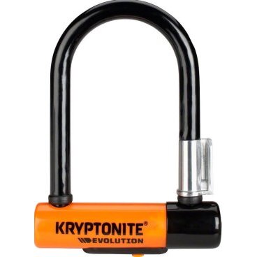Велосипедный замок Kryptonite Evolution Mini-5, U-lock, на ключ, черный, 720018002062