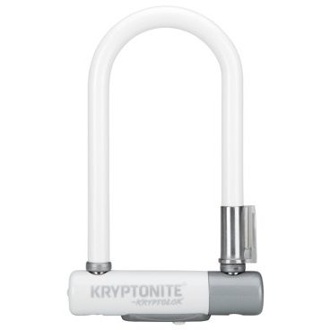 Фото Велосипедный замок Kryptonite Kryptolok Mini-7 FlexFrame-U bracket, U-lock, на ключ, 82 х 178 мм, белый, 720018001553
