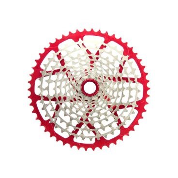 Кассета для велосипеда, Garbaruk  XD 4820011105022, 11скоростей, 10-50T, цвет красный.
