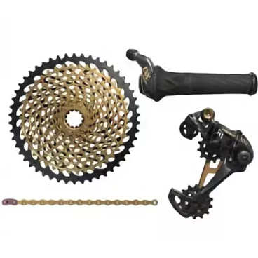 Групсет "SRAM" XX1 Eagle Kit 1x12-speed, Grip Shift, gold. XX1EagleGripShiftgold