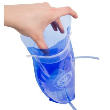 Фляга/гидропак вело M-Wave SOURCE 2 литра, прозрачно-голубая, антибактериальная защита, 5-122515