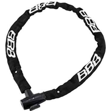 Велосипедный замок BBB PowerLink цепь, на ключ, тканевая-оболочка, 5  x 1000, черный, BBL-48