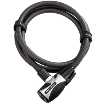 Фото Велосипедный замок Kryptonite Cables HardWire 2018 тросовый, на ключ, 20 х 1800 мм, черный, 999867
