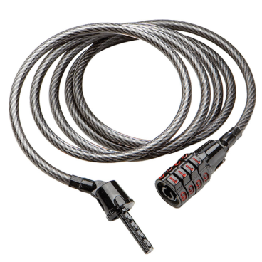 Фото Велосипедный замок Kryptonite Cables Keeper тросовый, кодовый, 5 х 1200 мм, черный, 720018210214