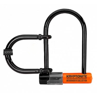 Велосипедный замок Kryptonite EVOLUTION MSGR MINI ULOCK + ADPTR U-lock, на ключ, оранжевый, УТ100263628
