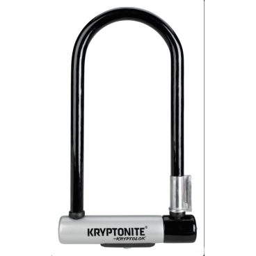 Велосипедный замок Kryptonite KRYPTOLOK STD. + BRKT U-lock, на ключ, серый, 720018002031
