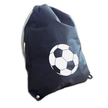 Мешок для обуви со световозвращающей аппликацией, COVA™ "Футбол", размер 36х48см, цвет черный, FOP33244