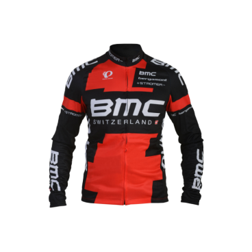Майка длинный рукав велосипедная BMC Racing Team Replica,черный\красный, 2138