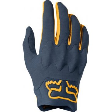 Велоперчатки Fox Bomber LT Glove, сине-желтые, 2019, 22272-046-2X