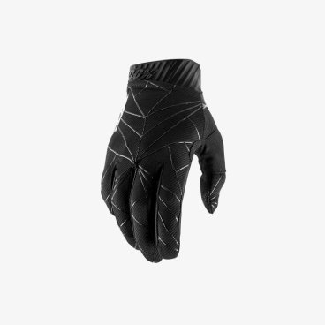 Велоперчатки 100% Ridefit Glove, Black/White, 2019, 10014-251-12