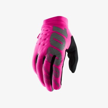 Велоперчатки женские 100% Brisker Womens Glove, розово-черный, 2018, 11016-263-08
