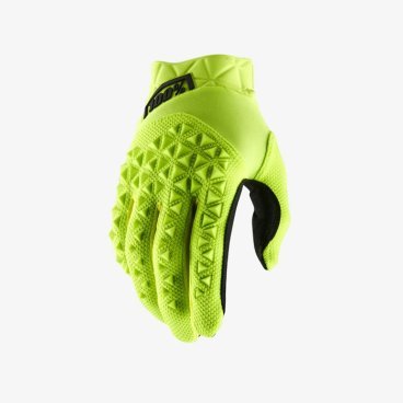 Велоперчатки подростковые 100% Airmatic Youth Glove, желто-черный, 2018, 10012-014-04
