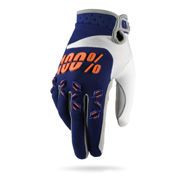 Велоперчатки 100% Airmatic Glove, сине-оранжевый, 2017, 10004-015-11