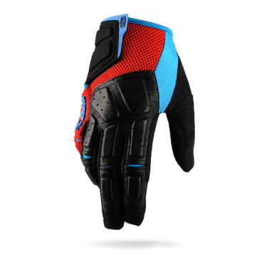 Велоперчатки 100% Simi Glove, красно-синий, 2017, 10002-185-13