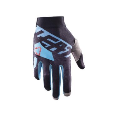 Велоперчатки Leatt GPX 2.5 X-Flow Glove, черно-синие, 2017, 6017310655