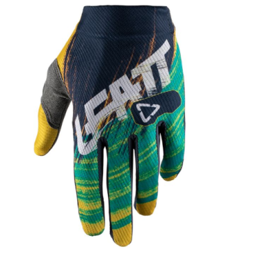 Велоперчатки Leatt GPX 1.5 GripR Glove Gold/Teal 2019, 6019033254