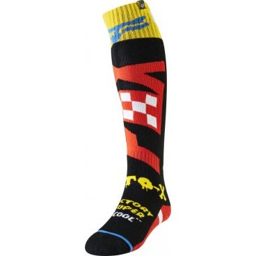 Носки Fox FRI Czar Thin Sock, черно-желтый, 2019, 21796-019