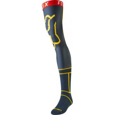 Чулки Fox Knee Brace Sock, сине-желтый 2019