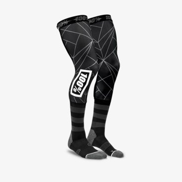 Чулки 100% Rev Knee Brace Performance Moto Socks, черный 2018, 24014-001-17