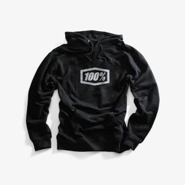 Толстовка 100% Essential Hooded Pullover Sweatshirt, черный 2018